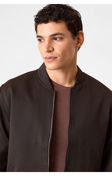Back And Bond Kahve Regular Fit Bomber Ceket Çok Renkli Back And Bond Kahve Regular Fit Bomber Ceket Çok Renkli