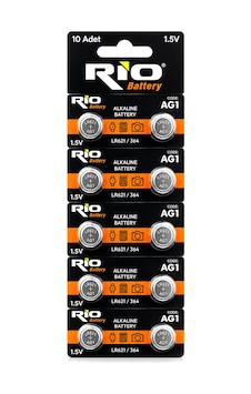 Lr-621/364 Düğme Pil Alkalin 1.5v 10lu Kart Ag1 Lr-621/364 Düğme Pil Alkalin 1.5v 10lu Kart Ag1