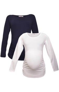 Luvmabelly Myra2302 2308 Hamile Tshirt Seti Lacivert Luvmabelly Myra2302 2308 Hamile Tshirt Seti Lacivert