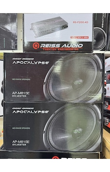 Apocalypse M81se 20cm Iki Takım Midrange 340wat Rs-f200.4d 4 Kanallı 2 Ohm 4x180rms Oto Anfi Apocalypse M81se 20cm Iki Takım Midrange 340wat Rs-f200.4d 4 Kanallı 2 Ohm 4x180rms Oto Anfi