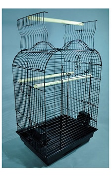 Pet - 227 - Papağan Kafesı Açılır Çatılı Sıyah 47x36x70 X - Spt-gld - 1 Adet Pet - 227 - Papağan Kafesı Açılır Çatılı Sıyah 47x36x70 X - Spt-gld - 1 Adet