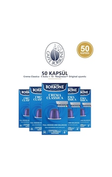 Caffe Borbone Classica 50'li Kapsül Kahve - Nespresso Uyumlu, Aylık Stok Avantajı Caffe Borbone Classica 50'li Kapsül Kahve - Nespresso Uyumlu, Aylık Stok Avantajı