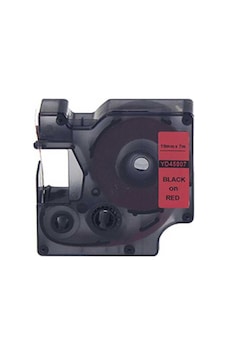 Dymo 45807 Uyumlu Kırmızı-siyah D1 Yedek Şerit 19mm X 7m
