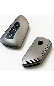 Volkswagen Skoda Seat Golf 8 Uyumlu Smart 3 Buton Silikon Oto Anahtar Kumanda Kabı Kılıf Füme Altın Volkswagen Skoda Seat Golf 8 Uyumlu Smart 3 Buton Silikon Oto Anahtar Kumanda Kabı Kılıf Füme Altın
