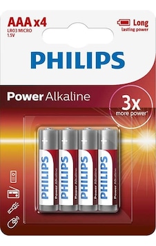 Philips Lr03p4b 4'lü Alkalin Aaa İnce Kalem Pil Philips Lr03p4b 4'lü Alkalin Aaa İnce Kalem Pil