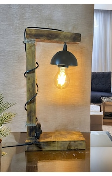 Ayaklı Ahşap Masa Lambası, Minimalist Gece Lambası, Endüstriyel Tasarım Dekoratif Abajur Aydınlatma Ahşap Ayaklı Ahşap Masa Lambası, Minimalist Gece Lambası, Endüstriyel Tasarım Dekoratif Abajur Aydınlatma Ahşap