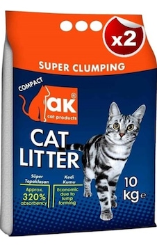 Akkum Bebek Pudralı İnce Taneli Topaklaşan Kedi Kumu 2 x 10 KG Akkum Bebek Pudralı İnce Taneli Topaklaşan Kedi Kumu 2 x 10 KG