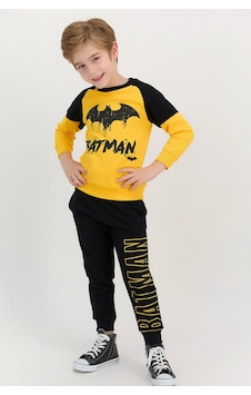 Batman Sarı Erkek Çocuk Ribanalı Eşofman Takımı Batman Sarı Erkek Çocuk Ribanalı Eşofman Takımı