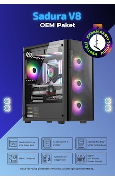 IH Sadura V8 R7-9700X 16 GB 500 GB SSD 8 GB RTX5060 Dos OEM Paket Masaüstü Bilgisayar IH Sadura V8 R7-9700X 16 GB 500 GB SSD 8 GB RTX5060 Dos OEM Paket Masaüstü Bilgisayar