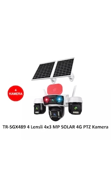Trio Tr-sgx489 4 Kameralı 4x3 Mp Solar 4g Ptz Sim Kartlı Kamera Veesky
