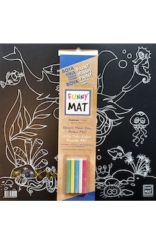 Funny Mat Black Okyanus Çocuk Boyama Matı 40X40 CM