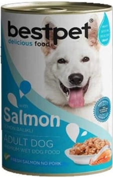 Bestpet Jöle İçinde Parça Etli Somon Balıklı Konserve Yetişkin Köpek Maması 400 G Bestpet Jöle İçinde Parça Etli Somon Balıklı Konserve Yetişkin Köpek Maması 400 G
