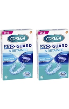Corega Proguard & Retainer Diş Apartı Temizleyici Tablet 2 x 30'lu Corega Proguard & Retainer Diş Apartı Temizleyici Tablet 2 x 30'lu