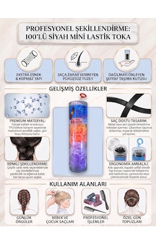 100'lü Kutu Set Ekstra Esnek Kopmaz Mini Perma Lastik Saç Tokası - 2 Farklı Seçenek Çok Renkli 100'lü Kutu Set Ekstra Esnek Kopmaz Mini Perma Lastik Saç Tokası - 2 Farklı Seçenek Çok Renkli