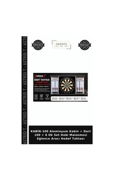 Kabin-100 Aleminyum Kabin + Dart 100 + 6 Ok Set Hobi Malzemesi Eğlence Aracı Hedef Tahtası Kabin-100 Aleminyum Kabin + Dart 100 + 6 Ok Set Hobi Malzemesi Eğlence Aracı Hedef Tahtası