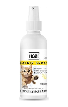 Hobi Catnip Spray Kediler İçin Dikkat Çekici Sprey 100 ML Hobi Catnip Spray Kediler İçin Dikkat Çekici Sprey 100 ML