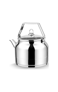 Lines Ayperi 3,5 Litre Üstten Metal Kulplu Demlik Gümüş Lines Ayperi 3,5 Litre Üstten Metal Kulplu Demlik Gümüş