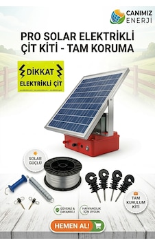 Güneş Enerjili Elektrikli Çit Dev Kapasite Paketi 30 Dönüm Etkili Maksimum Güç Güneş Enerjili Elektrikli Çit Dev Kapasite Paketi 30 Dönüm Etkili Maksimum Güç