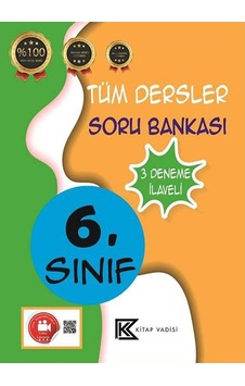 6. Sınıf Tüm Dersler Soru Bankası Video Çözümlü  -  3 Deneme İlaveli -  Kitap Vadisi Yayınları