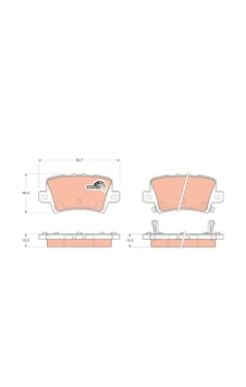Honda Civic Hatcback Arka Fren Balatası 2005-2012 Honda Civic Hatcback Arka Fren Balatası 2005-2012