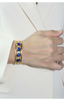 Kadir Jewellery 22 Ayar Altın Kaplama El İşçiliği Zirkon Taşlı Kadın Kaburga Bilezik Çok Renkli Kadir Jewellery 22 Ayar Altın Kaplama El İşçiliği Zirkon Taşlı Kadın Kaburga Bilezik Çok Renkli