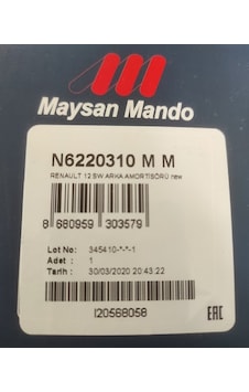 Renault R12 Toros Sw Arka Amortisör Maysan 7702127209