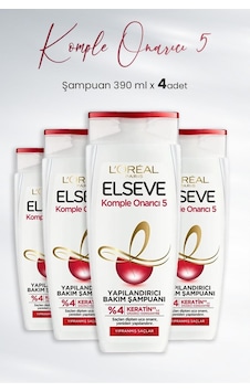 Elseve Komple Onarıcı 5 Yapılandırıcı Şampuan 390 Ml X 4 Adet Elseve Komple Onarıcı 5 Yapılandırıcı Şampuan 390 Ml X 4 Adet