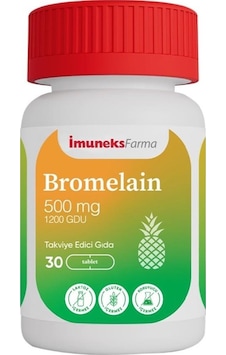 Imuneks Farma Bromelain 500 Mg Takviye Edici Gıda 30 Tablet Imuneks Farma Bromelain 500 Mg Takviye Edici Gıda 30 Tablet