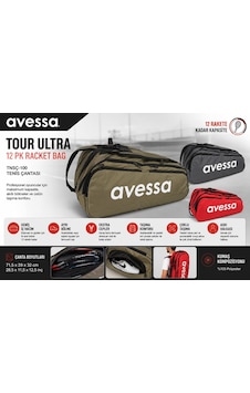 Avessa Tnsç-100 Tenis Çantası Tour Ultra 12 Pk Racket Bag
