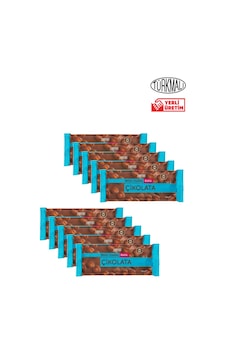 Bütün Fındıklı Sütlü Çikolata 130gr X 10 Paket
