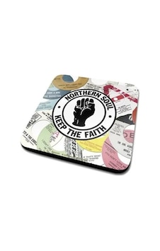 Bardak Altlığı Northen Soul Labels Çok Renkli Bardak Altlığı Northen Soul Labels Çok Renkli