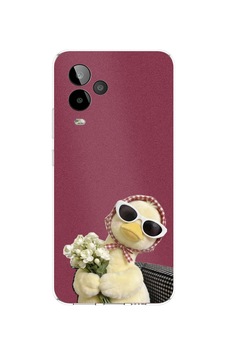 General Mobile Gm 24 Pro Uyumlu Çiçekli Ördek Baskılı Silikon Kılıf General Mobile Gm 24 Pro Uyumlu Çiçekli Ördek Baskılı Silikon Kılıf