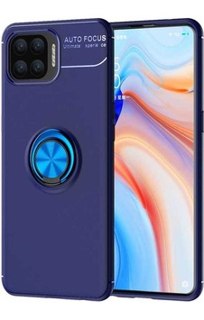 Oppo Reno 4 Lite Kılıf Zore Ravel Silikon Kapak Mavi Oppo Reno 4 Lite Kılıf Zore Ravel Silikon Kapak Mavi