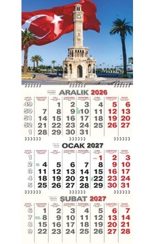 Gemici Takvimi Atatürk, Manzara Ve Saat Kulesi 2027 Yeşil Gemici Takvimi Atatürk, Manzara Ve Saat Kulesi 2027 Yeşil
