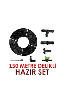 Eltar 150 Metre Kendinden Delikli Damla Sulama Sistemi Ek Parçaları Damlama Borusu Hortumu Eltar 150 Metre Kendinden Delikli Damla Sulama Sistemi Ek Parçaları Damlama Borusu Hortumu