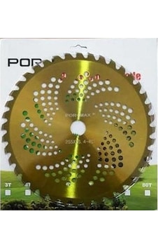 Pormax Tırpan Testere 255x25mm 40t Sarı Pormax Tırpan Testere 255x25mm 40t Sarı