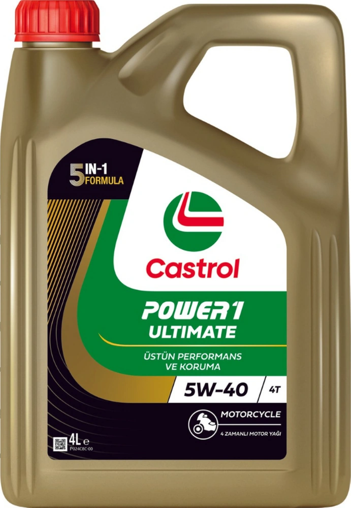 Castrol Power 1 Ultimate 4T 5W-40 Motorsiklet Motor Yağı 4 L Castrol Power 1 Ultimate 4T 5W-40 Motorsiklet Motor Yağı 4 L