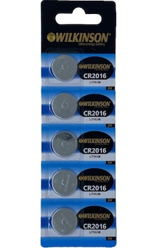 Wilkinson CR2016 3 V Lityum Pil 5'li Wilkinson CR2016 3 V Lityum Pil 5'li
