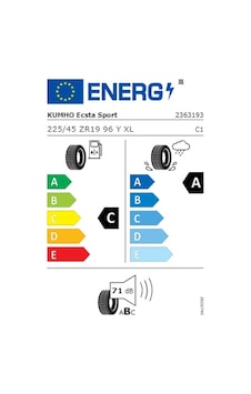 Kumho 225/45 R19 96Y Xl Ecsta Sport Ps72 Ev Oto Yaz Lastiği  2025