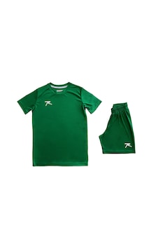 Raru Çocuk T-shirt Şort Takım Paulus Yeşil Yeşil