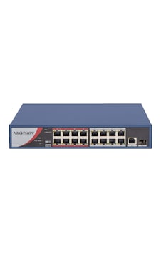 Hikvision Ds-3e0318p-e/m(b) 16 Portlu Poe 130 W 10/100 Fast Ethernet Switch Hikvision Ds-3e0318p-e/m(b) 16 Portlu Poe 130 W 10/100 Fast Ethernet Switch