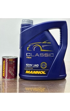Motorx 10W40 Mannol Classic Yüksek Profesyonel 4L Motor Yağı + Motor Flush 300ml İç Temizleyici Katkısı