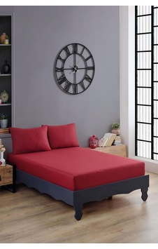 Varol Ranforce %100 Pamuk Çarşaf Takımı Kırmızı/160x200cm Kırmızı