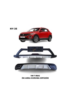 Volkswagen T-roc Ön Ve Arka Tampon Koruma Difüzör 2018 Sonrası Spor Model T-roc Ön Arka Difüzör Volkswagen T-roc Ön Ve Arka Tampon Koruma Difüzör 2018 Sonrası Spor Model T-roc Ön Arka Difüzör