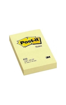 3M Post-It 656 Yapışkanlı Not Kağıdı 51 Mm X 76 Mm Sarı 100 Yapra 3M Post-It 656 Yapışkanlı Not Kağıdı 51 Mm X 76 Mm Sarı 100 Yapra