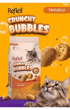 En-cag Reflex Crunchy Bubbles Tavuklu Kedi Maması 10 Kg Bss En-cag Reflex Crunchy Bubbles Tavuklu Kedi Maması 10 Kg Bss