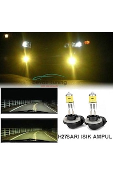 H27 880-881 Jdm Süper Sarı Işık Far Ampul 100W H27 880-881 Jdm Süper Sarı Işık Far Ampul 100W