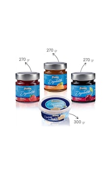Seğmen Diyabetik Reçel Ve Helva Paketi 4 Lü Çilek, Vişne, Kayısı Reçeli 270 G + Sade Helva 300 G Seğmen Diyabetik Reçel Ve Helva Paketi 4 Lü Çilek, Vişne, Kayısı Reçeli 270 G + Sade Helva 300 G