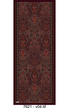 Mirsoy Scarf Sara Etnik Desen Şal Bordo Mirsoy Scarf Sara Etnik Desen Şal Bordo