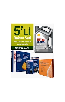 Bosch Volvo S40 1.6 Dizel Filtre Bakım Seti-shell Helix Ultra Ect 5w30 4lt 2010-2015 Bosch Volvo S40 1.6 Dizel Filtre Bakım Seti-shell Helix Ultra Ect 5w30 4lt 2010-2015